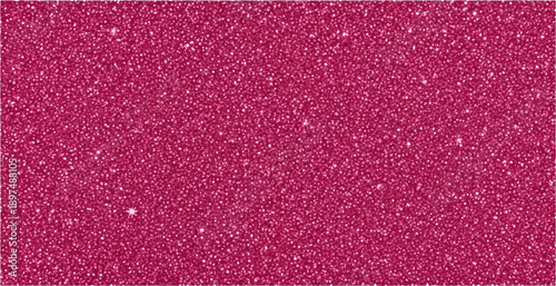 A vibrant magenta glitter texture with numerous tiny sparkling particles