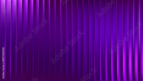 Neon purple glass and ribbed fractal fluted with vertical gradient futuristic. Diamond amethyst concept and distortion linear facet with dark dynamic energy. Fluorescent neon distorted.