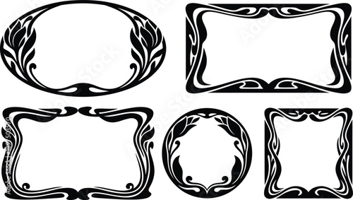 Ornamental Vintage Decorative Frames Set