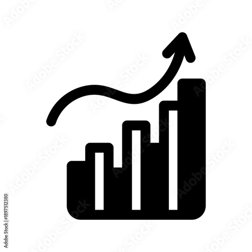 Revenue solid line icon illustration by big data systems