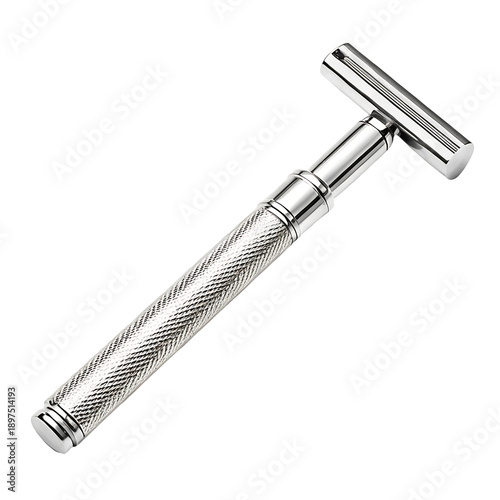 Classic Safety Razor, Reusable double edge razor with a chrome-plated handle for mens grooming