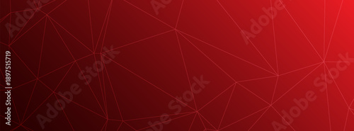 Digital technology futuristic internet network connection red background, abstract cloud cyber information communication, Ai big data science, innovation future tech, line dot illustration vector 3d