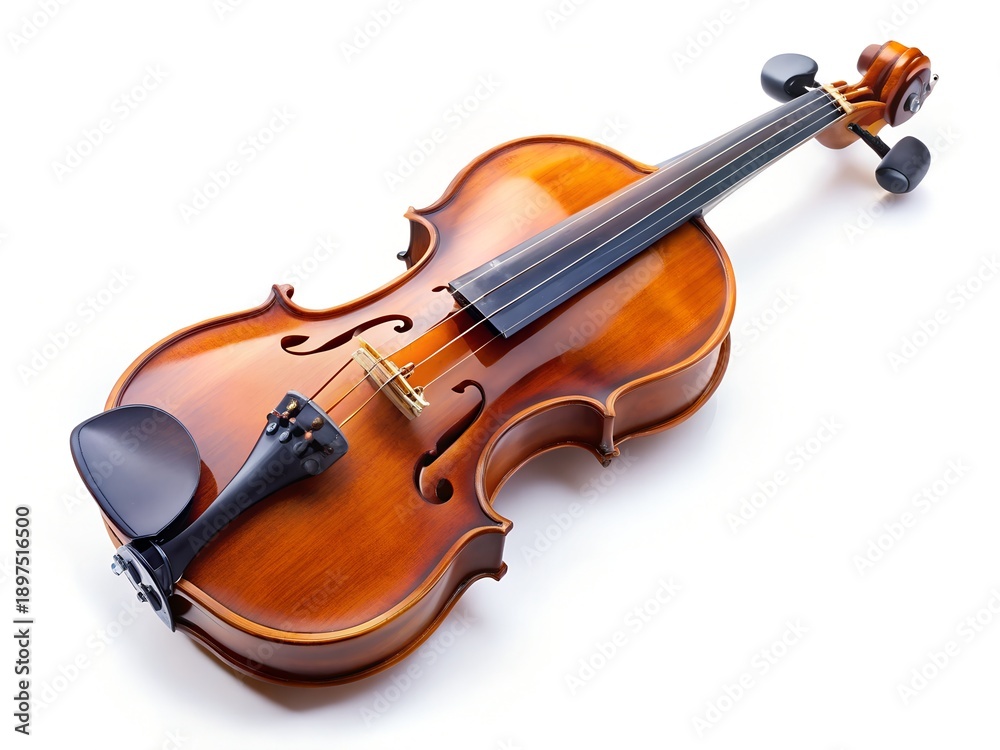 Obraz premium A beautiful violin on a white background