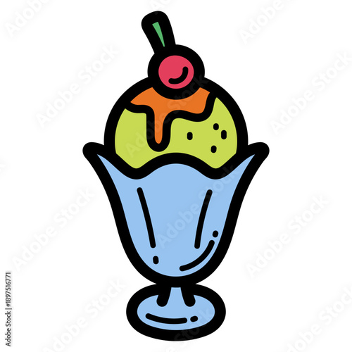 sundae illustration