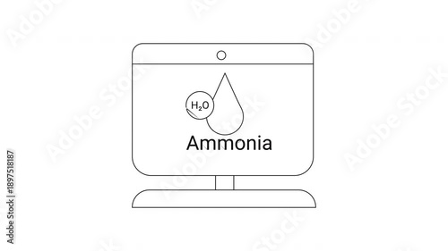 Ammonia Monitoring System Display - Chemical Detection Technology.