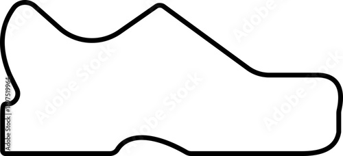 Men shoes icon including boots sneakers loafers formal footwear silhouettes in line style, male fashion shoe outline illustration for branding design