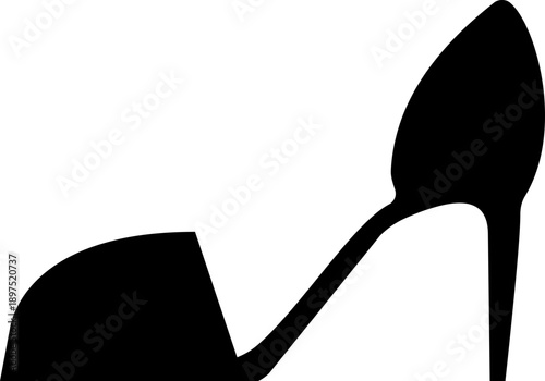 Women shoes icon featuring heels boots sandals flats pumps silhouettes in flat style, female fashion footwear outline illustration for store web branding