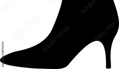 Women shoes icon featuring heels boots sandals flats pumps silhouettes in flat style, female fashion footwear outline illustration for store web branding