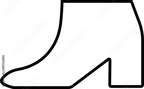 Women shoes icon featuring heels boots sandals flats pumps silhouettes in flat style, female fashion footwear outline illustration for store web branding