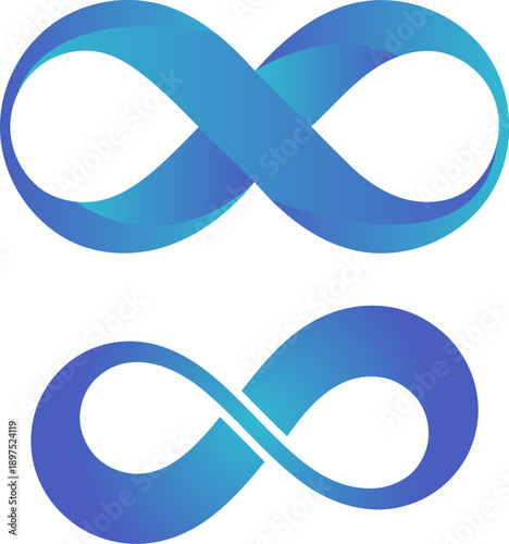 Neurodiversity Infinity Symbol Gradient Icon for Autism Awareness