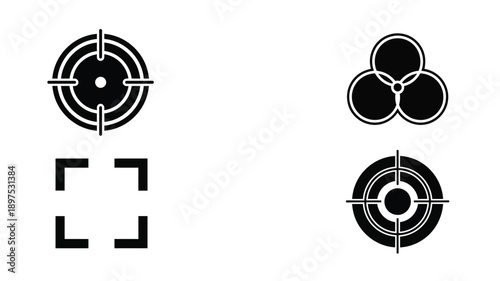 Two black face masks depicted in a clean minimalist silhouette