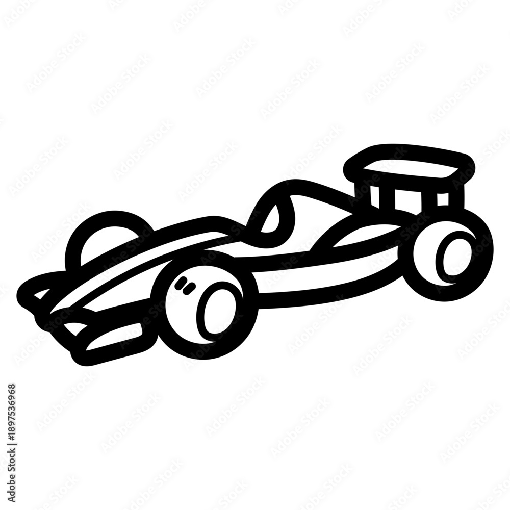 Fototapeta premium racing car illustration