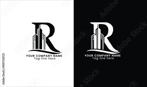 R  letter real estate logo