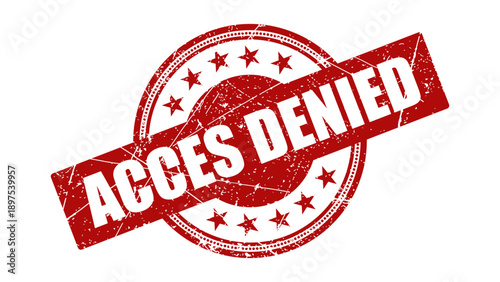 Acces denied stamp with grunge texture