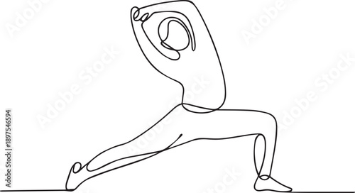 A person practicing yoga in a serene environment, captured from a side viewpoint, illustrating a moment of tranquility and flexibility.