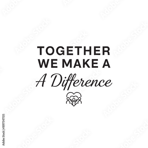 Handshake teamwork message making a positive impact together