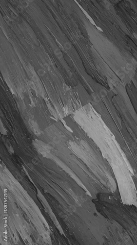 Abstract black and white painting with visible brushstrokes. Perfect for modern art lovers seeking minimalist decor or design inspiration.