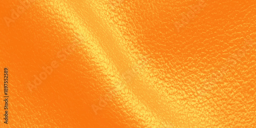 A macro shot of a golden orange skin texture features a liquid surface with water drops and bubbles, creating a vibrant yellow and brown wallpaper pattern on a textured material backdrop