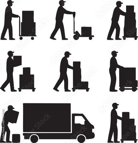 Business and Finance Outline Icon Set Editable Vector Collection