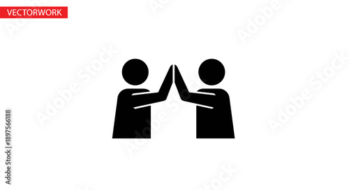 Two people giving a high five gesture.