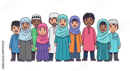 Happy Muslim Celebrating Ramadan