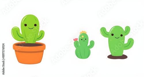 cactus, plant, pot, succulent, green, thorn, spiky, desert, nature, botanical, flora, houseplant, indoor, garden, decor, minimal, simple, modern, flat, icon, symbol, vector, illustration, graphic, des