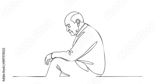 Man tying shoelaces on isolated sneakers before running activity