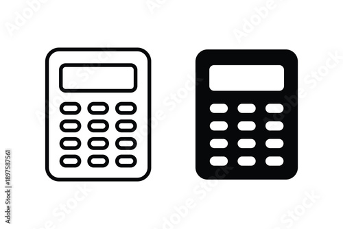 Calculator icon vector. Accounting calculator icon. Accounting calculator sign and symbol.