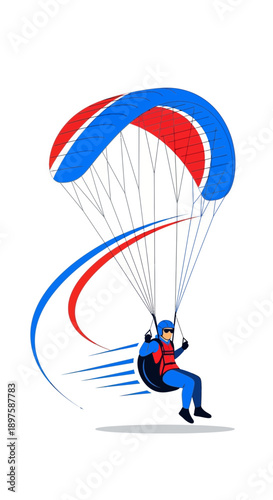 Adventurous Paragliding Extreme Sport Thrill Adventure