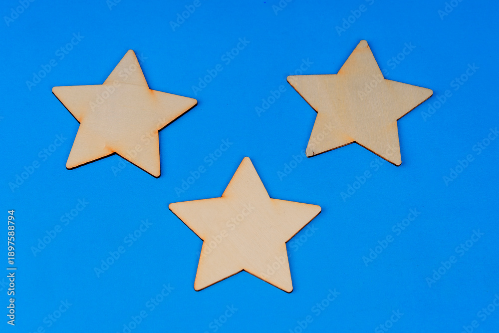 Obraz premium Paper card with star decoration