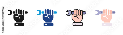 Repair Service icon set multiple style collection