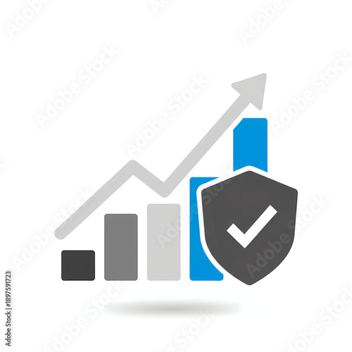  Investment Growth Icon for Business Finance.