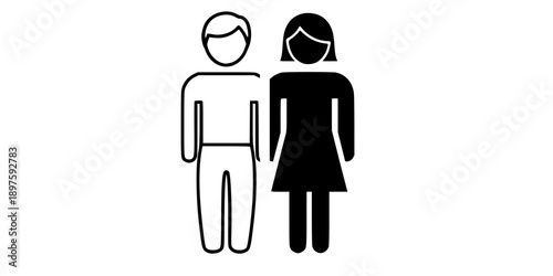 Gender Neutral Shared Restroom WC Icon