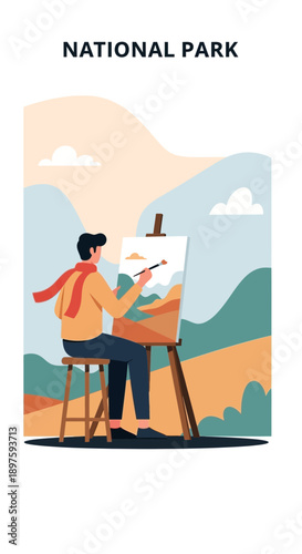 Artist Captures Serene Wilderness Beauty In Vibrant Outdoor Painting