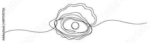 abstract eye monoline symbol illustration