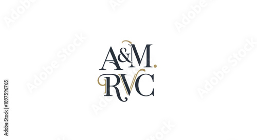 Elegant intertwined letters logo monogram with ampersand for a refined brand identity.