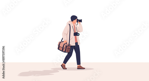 Capturing Moments A Photographer's Journey With Camera And Bag