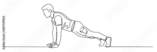 army man doing push-ups military fitness vector shape