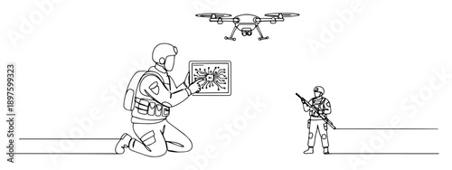 mission planning with tactical drone feed vector