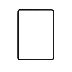 Simple black and white rectangular frame on white background