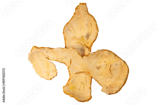Tangerine peel isolated tex...