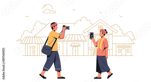 Cultural Photographers Capturing Traditional Village Life Moments