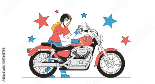 Customizing A Motorcycle With Stickers For A Fun Ride Adventure