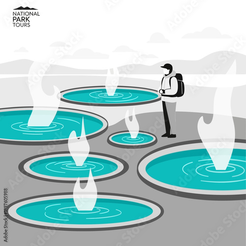 Diverse Geothermal Vents With Lone Explorer Observing