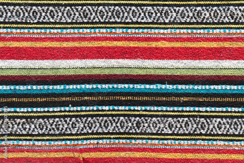 Nepalise style woven material pattern horizontal
