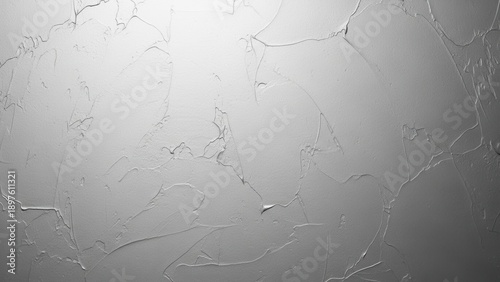 Textured Plaster Surface With Dramatic Light And Shadow Contrast