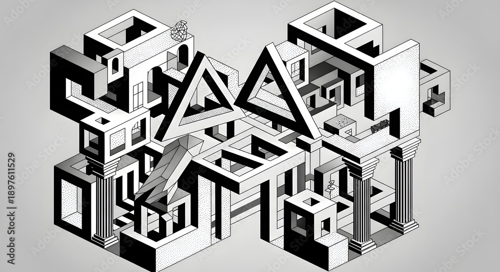 Obraz premium Mind-Blowing Optical Illusion