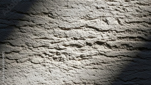 Textured Rough Concrete Surface With Dramatic Shadow Play And Light