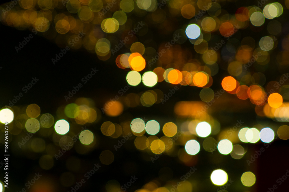 Obraz premium Bokeh light photograph on a colorful background