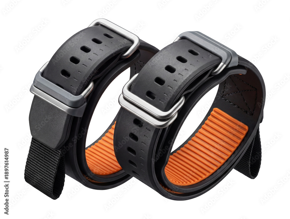 Fototapeta premium Silicone wrist straps with adjustable loops